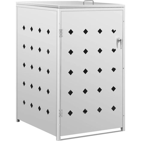 Maison Exclusive - Mülltonnenbox für 1 Tonne 240 L Edelstahl (1/5)