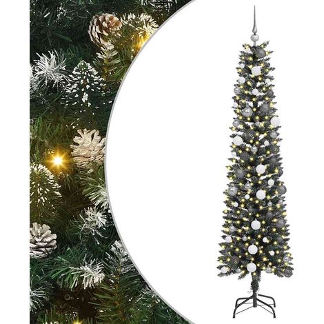 Árbol de Navidad artificial Verde 210 cm PVC, Plástico y Acero vidaXL (1/5)