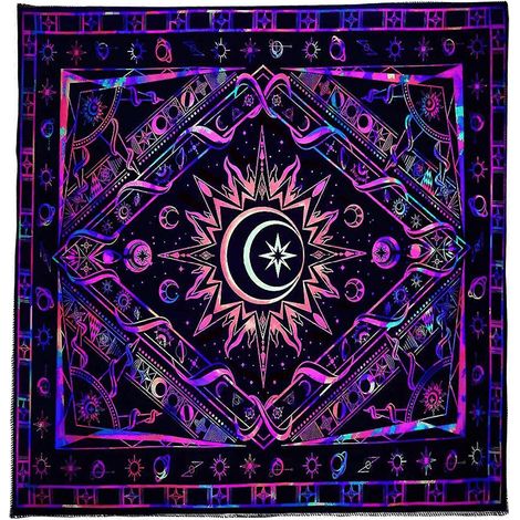 Nappe Tarot Pratique pour Salle à Manger, Cuisine, Bureau - Décoration Élégante - 75 x 75 cm (1/5)
