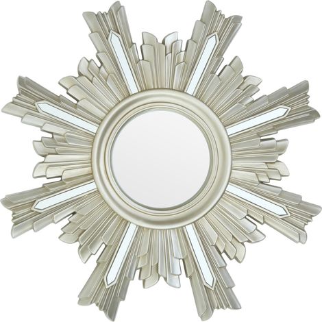 Premier Housewares Sevan Wall Mirror with Mirrored Glass (1/4)