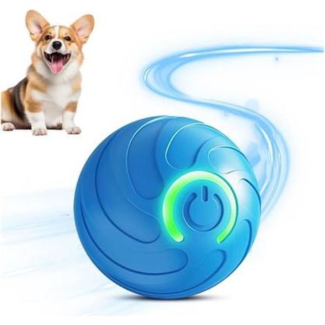 Une balle interactive pour chien, roulant automatiquement, avec des lumières LED, un jouet électrique anti-ennui adapté aux chiens de taille moyenne à grande. (1/5)