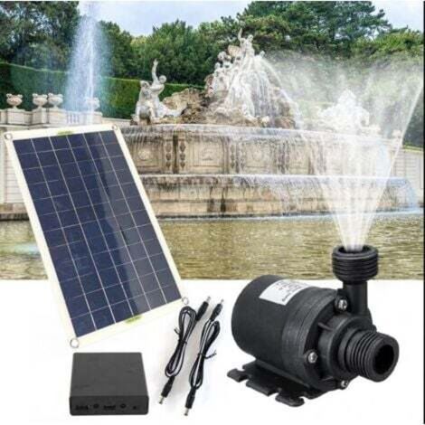 [NEVER USED] 50W Monocrystalline Silicon Solar Water Pump, Continuous Operation, 4-Minute Low Noise Nozzle, Brushless DC Assembly