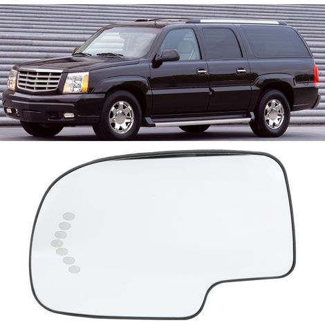 Vetro specchietto laterale riscaldato con indicatore LED per Chevrolet Avalanche 1500/2500 sinistro, ricambio 88944391 (1/5)
