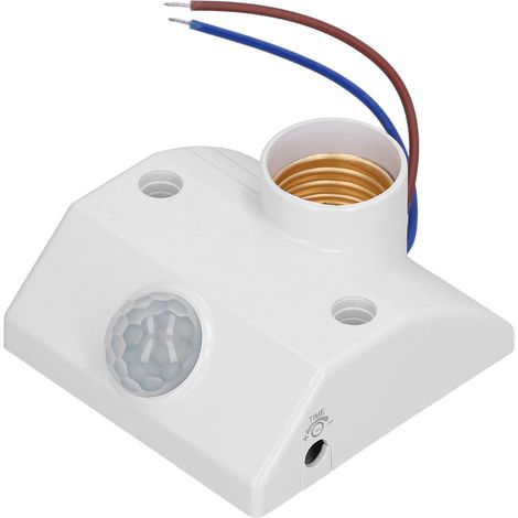 Douille E27 à capteur infrarouge spiralé 50 W, lampe à économie d'énergie avec détecteur de présence, AC90V-240V (1/5)