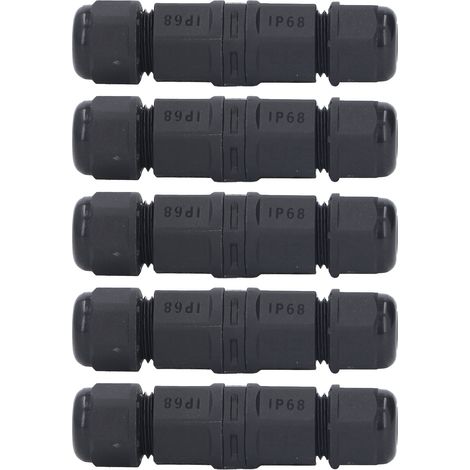 Lot de 5 connecteurs de câble étanches IP68 380 V 16 A pour équipements électriques extérieurs industriels (1/5)