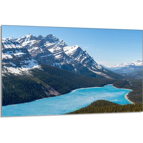 Glasschutzplatte für den Herd 80x52 Berge (1/5)