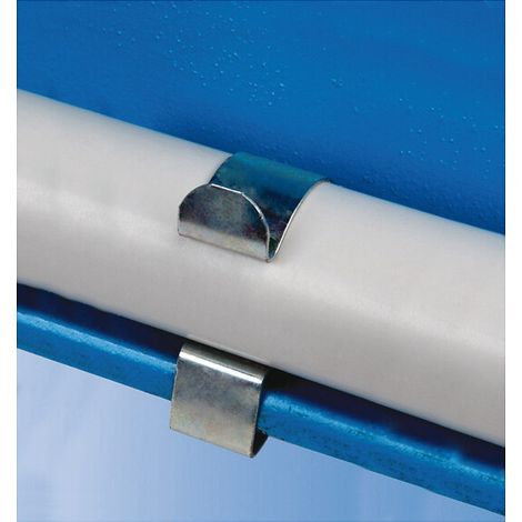 Clip bord de tôle pour gaine Ø 10 à 14 mm et tôle épaisseur 7 à 12 mm boîte de 100 pièces - ING