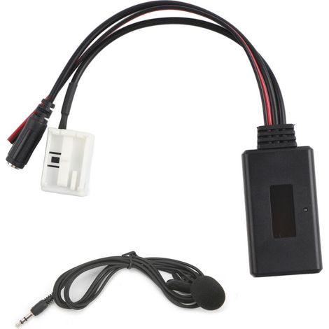 Adaptador de micrófono manos libres para radio de coche RD4, Bluetooth, música, AUX, llamadas telefónicas, 12 pines, apto para Peugeot-Crezuo.-Crezuo