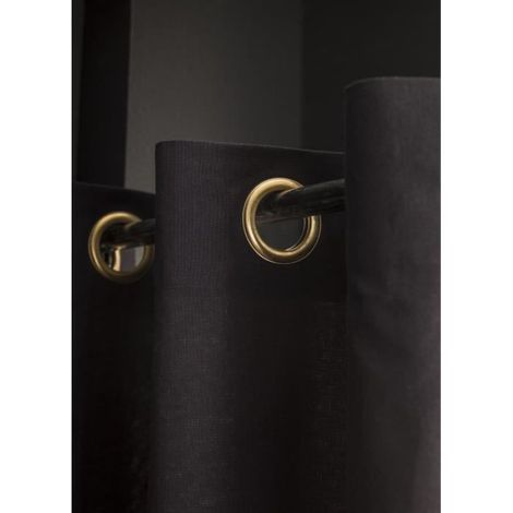 Rideau 140x240 cm Coton Gold Is Black (1/2)