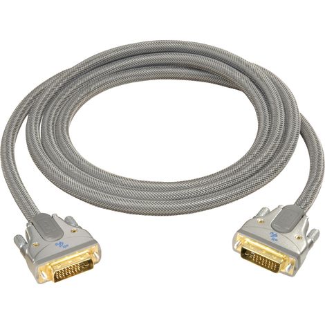 All4u GRANDE DVI High End DVI (DVI Hombre 18 + 1P a DVI Hombre 18 + 1P) 2m gris perla (1/2)