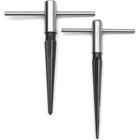 Alesatori conici in 2 pezzi, alesatore per fori con mandrino in metallo per diametri da 3-13 mm e 5-16 mm. (1/4)