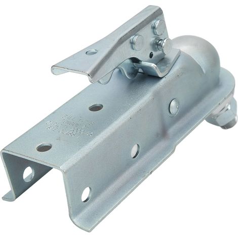 Attelage de remorque 2.36in à timon droit, charge 2000lbs, verrouillage facile, avec boule 1 7/8in, pour caravane, bateau et camping-car (1/5)