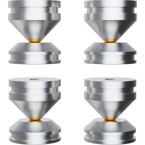 Punte per diffusori Hi-Fi in alluminio con isolamento acustico per supporti per diffusori (1/5)