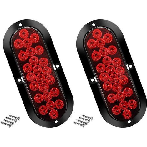 Feux arrière à LED pour remorque, 24 feux de freinage à LED, clignotants à LED pour camion, feux latéraux pour camion, adaptés aux remorques de bateaux, camions et camping-cars. (1/5)