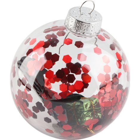 Mini-boîte de Noël express de 8 cm avec nœuds colorés, en PVC, pour décorations de Noël et d'Halloween (Style 1). (1/5)
