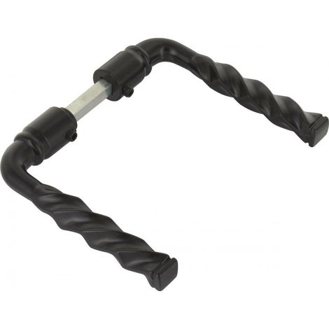 Cavalletto Doppio in Alluminio Nero per Griglia e Cancello 85
