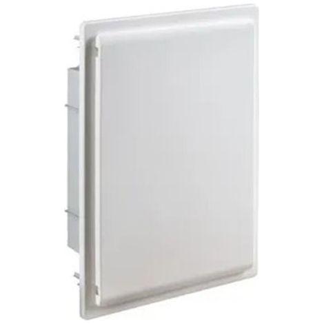 IDE – Boîtier de distribution encastré 24 modules – 2 rangées – IP40 – Couleur blanche avec porte opaque – GPE24PO