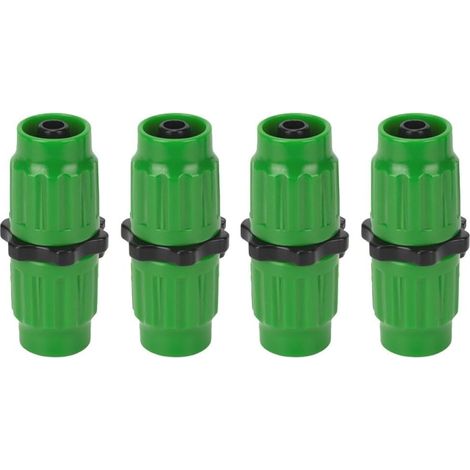 Kit de réparation pour tuyau d'arrosage extensible, raccord rapide en plastique multifonctionnel - Ensemble de connecteurs de tuyau de réparation (4 pièces) (1/5)