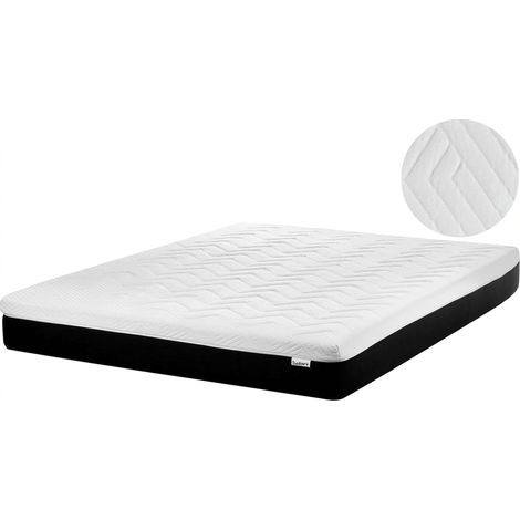 Colchón de espuma visco gel firme duro con funda extraíble de poliéster con cremallera 180 x 200 cm Spongy (1/5)