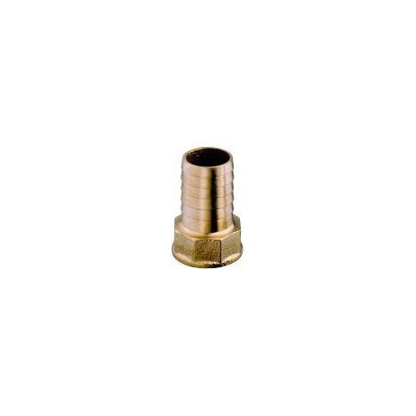 Raccord laiton cannelé femelle-mâle - 1" diam 25
