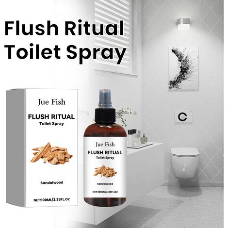 Fragrant and Fresh Toilet Spray (Sandalwood Scent) - Bathroom Air Freshener - 100ml (1/5)