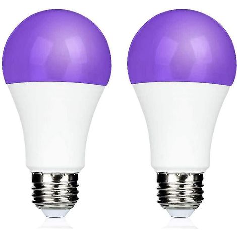 Ampoule LED E27 9W pour soirée néon, lumière noire 395 nm, lumière UV violette, LED UV, lumière UV pour fête, maquillage corporel, anniversaire d'enfant (1/3)