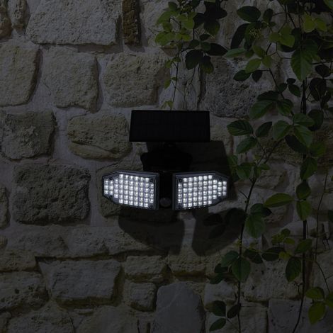 Luminaire Solaire - Je Cherche Une Idee - 100 Led - Cob - Orientable - Noir (1/5)