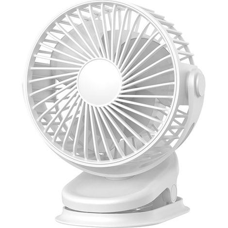 Ventilateur Multifonction 3 en 1 – Pince, Suspendu, Bureau – Rotation 360° – Batterie 4000 mAh, 3 Vitesses – Idéal Maison, Chambre, Bureau (1/5)