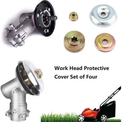 4pcs Kit de écrous de Rechange en Métal pour Lames de Boîte de Vitesse, Pieces Detachees pour Debroussailleuse et Tondeuses à Gazon (1/3)