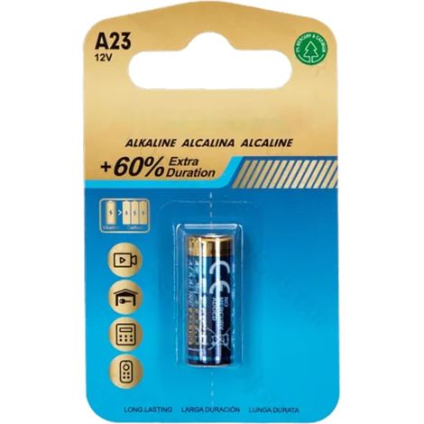 Pile alcaline 23 A, 12 V, adaptée aux appareils électroniques, fournit Une énergie fiable et Durable. Présentation en unité, idéale pour Un Usage Quotidien. (1/5)