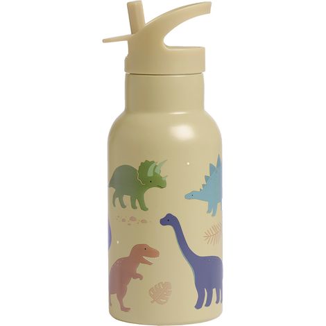 A little lovely company - Stainless steel drinking bottle - Dino - 7.3 x 20 x 7.3 cm