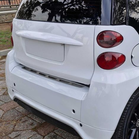 OMAC Ladekantenschutz für Smart ForTwo W451 2007-2014 Edelstahl dark Chrom (1/5)