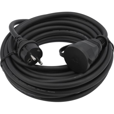Rallonge electrique 3x1.5 mm2 cable h07rnf - 230 v 3680w 10 mètres (1/2)
