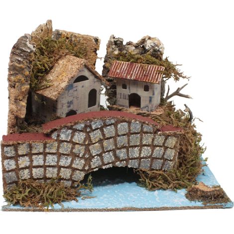 Ponte su Fiume per Presepe 20x14x17 cm 11414A (1/4)