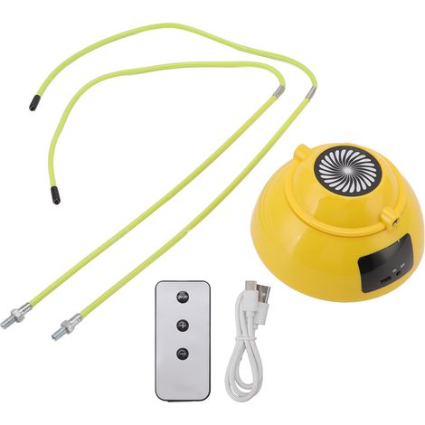 Corde à sauter électrique 10 vitesses USB rechargeable compteur automatique fitness enfants adultes jaune