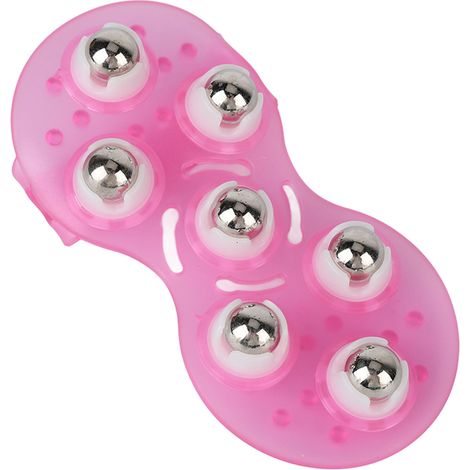 Lot de 7 masseurs à billes d'acier rotatives 360° pour modelage corporel et relaxation musculaire, sculpteur de silhouette (1/5)