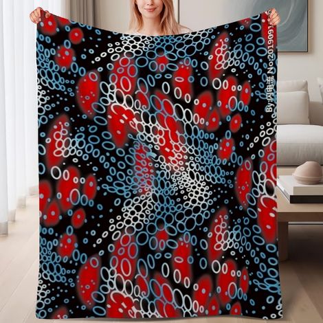 Couverture de lit en polaire, jeté doux et chaud idéal pour le printemps, légère et luxueuse en microfibre de polyester, décoration intérieure, ajout parfait à la décoration intérieure, cadeau attenti (1/4)