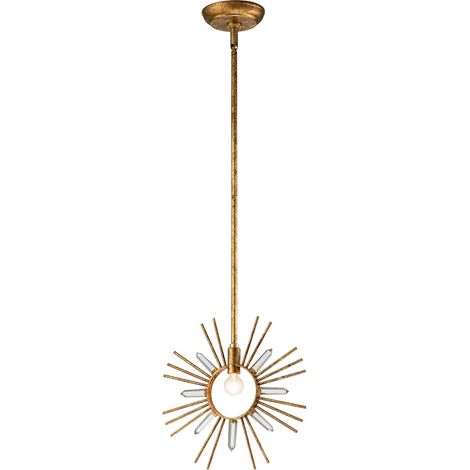 Elstead Sun King Plafoniera a Sospensione, Foglia Oro (1/5)