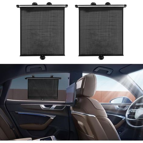 45X50CM Stücke Auto-Sonnenschutz Einziehbarer Sonnenschutz Seitenfenster-Sonnenschutz Auto-Sonnenschutz Fensterabdeckung Auto-Sonnenschutz (1/4)