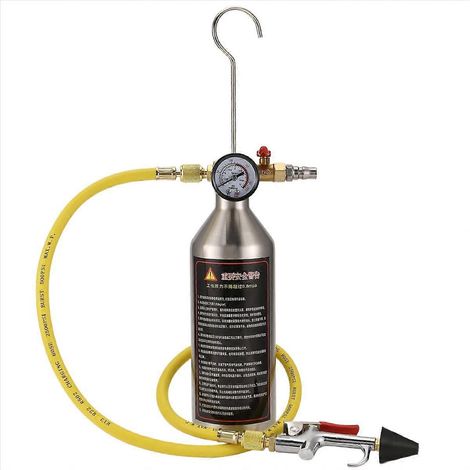 Kit de rinçage pour climatisation, outil de nettoyage des tuyaux de climatisation automobile (1/5)