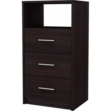 Cassettiera mobile 3SO VENGE wengé cassetti 40cm ripiano