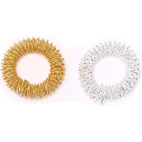 2 à 10 pièces - Anneau de massage d'acupuncture pour les doigts - Massage corporel relaxant des mains et amincissement des doigts06487-AquaForge