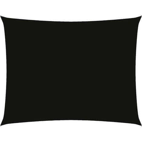 Maison Exclusive - Voile de parasol tissu oxford rectangulaire 3x4 m noir (1/5)