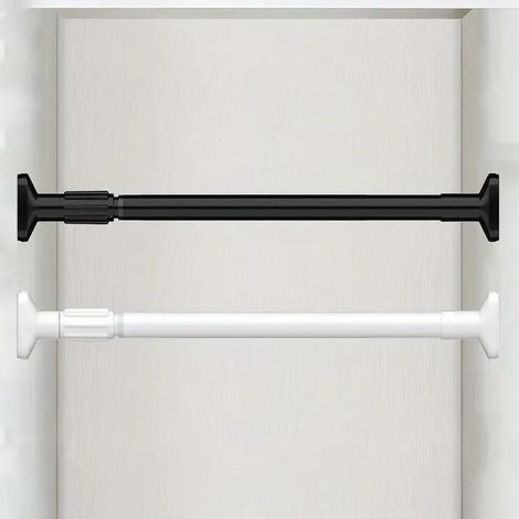 Barre de rideau de douche télescopique, sans perçage, accessoires de salle de bain, 50-80 cm (1/5)