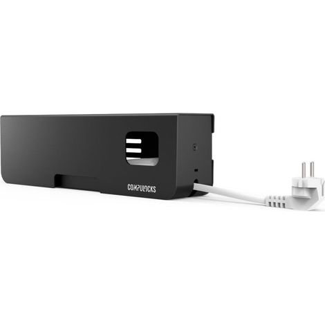Maclocks Secured PowerStrip regleta de enchufes de seguridad 5 tomas EU negra