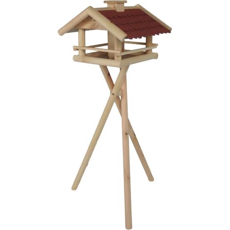 Vogelhaus mit Ständer 150cm Bitumendach Vogelhäuschen Vogelfutterhaus Futterhaus (1/2)