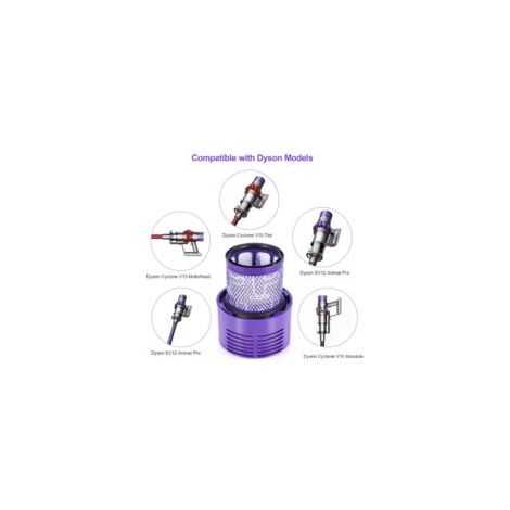 Confezione da 2 filtri per aspirapolvere Dyson serie V10 SV12, filtro di ricambio lavabile per aspirapolvere Dyson V10 Absolute, V10 Animal, V10 Total Clean, V10 Motorhead e SV12, codice ricambio 9690