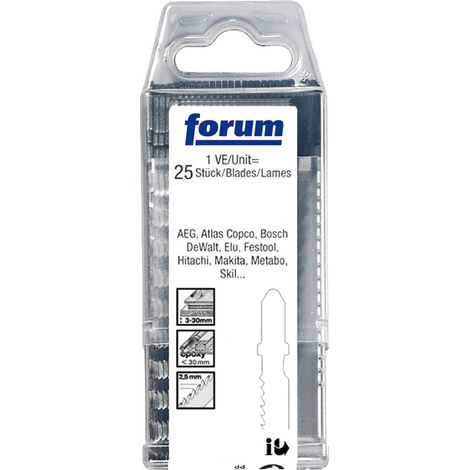 Bote de lames de scie sauteuse a 25 pices T 101 B