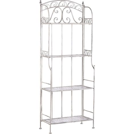 Regal PADUA Metall 156 cm 61 cm Weiß