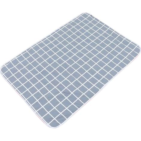 1 Couche de protection imperméable lavable en coton pour adultes, seniors et bébés, tapis absorbant réutilisable pour lit et hôpital (1/5)